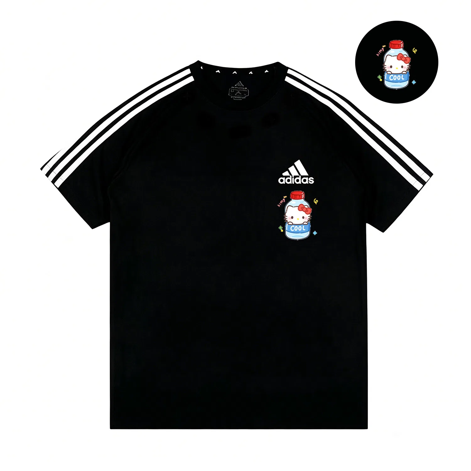 Футболка Unisex Flowing Jet Black, Adidas, Black — фото 3