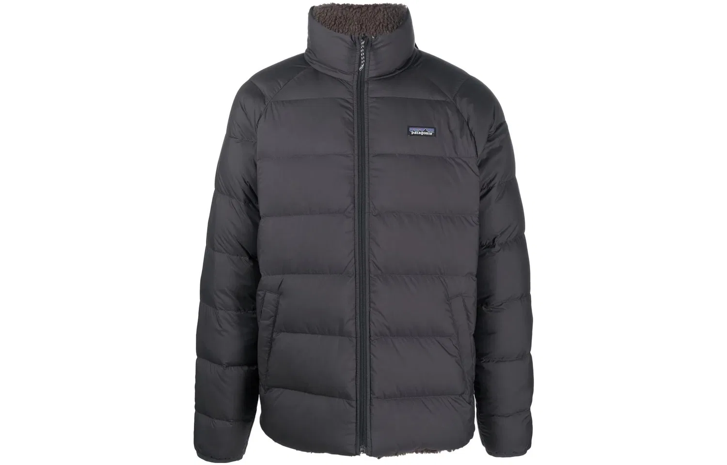 Мужская куртка стеганая с патчем Logo Patagonia, Smolder Blue — фото 3