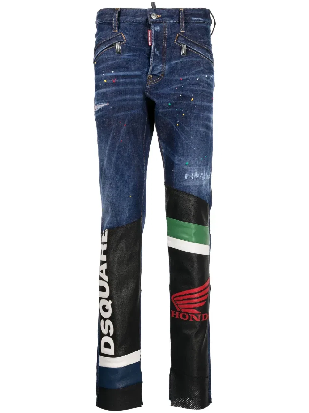 Узкие джинсы средней посадки Dsquared2, синий