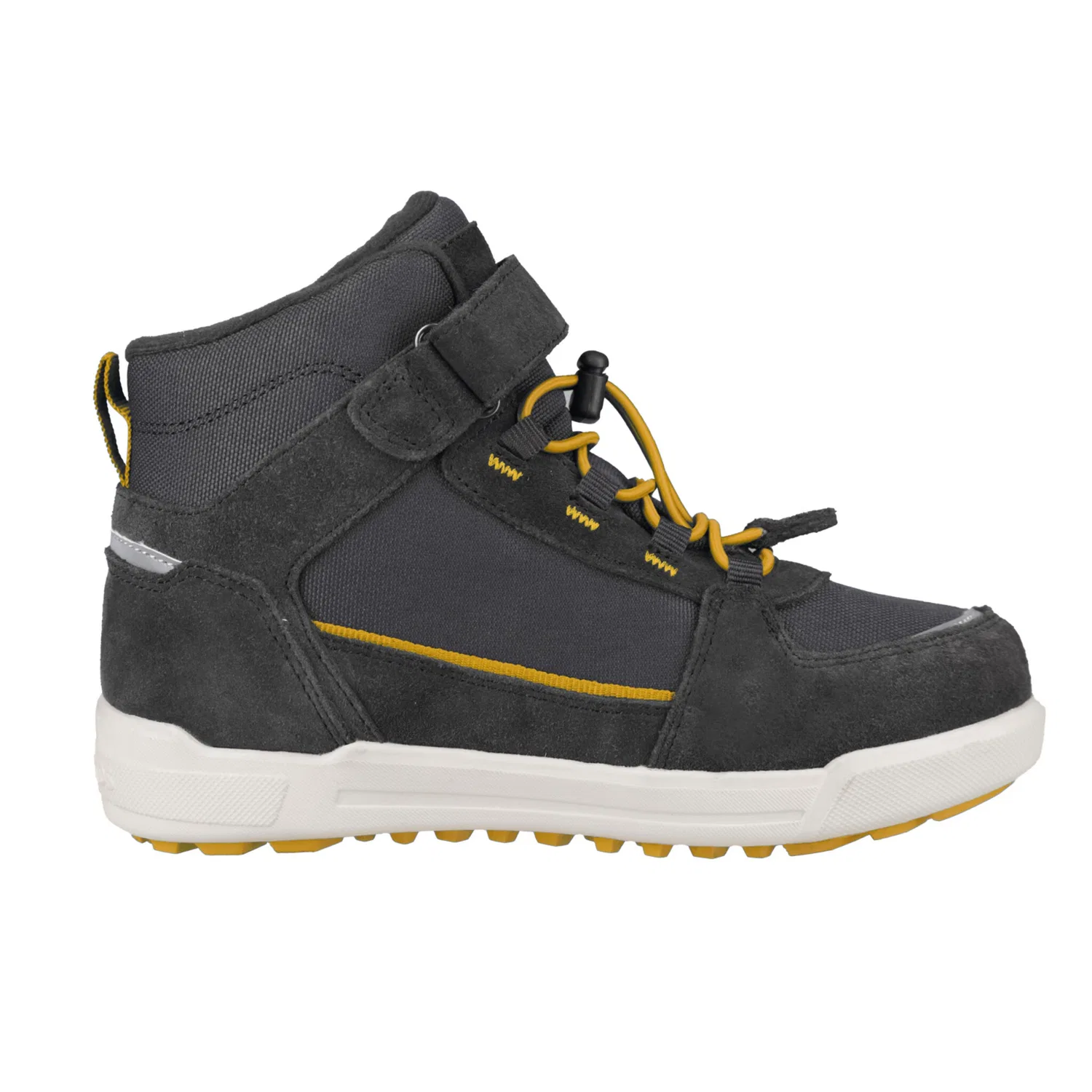 Детские зимние ботинки водонепроницаемые KIDS GRYLLEFJORD MID CUT TROLLKIDS, Anthracite/Golden Yellow — фото 2