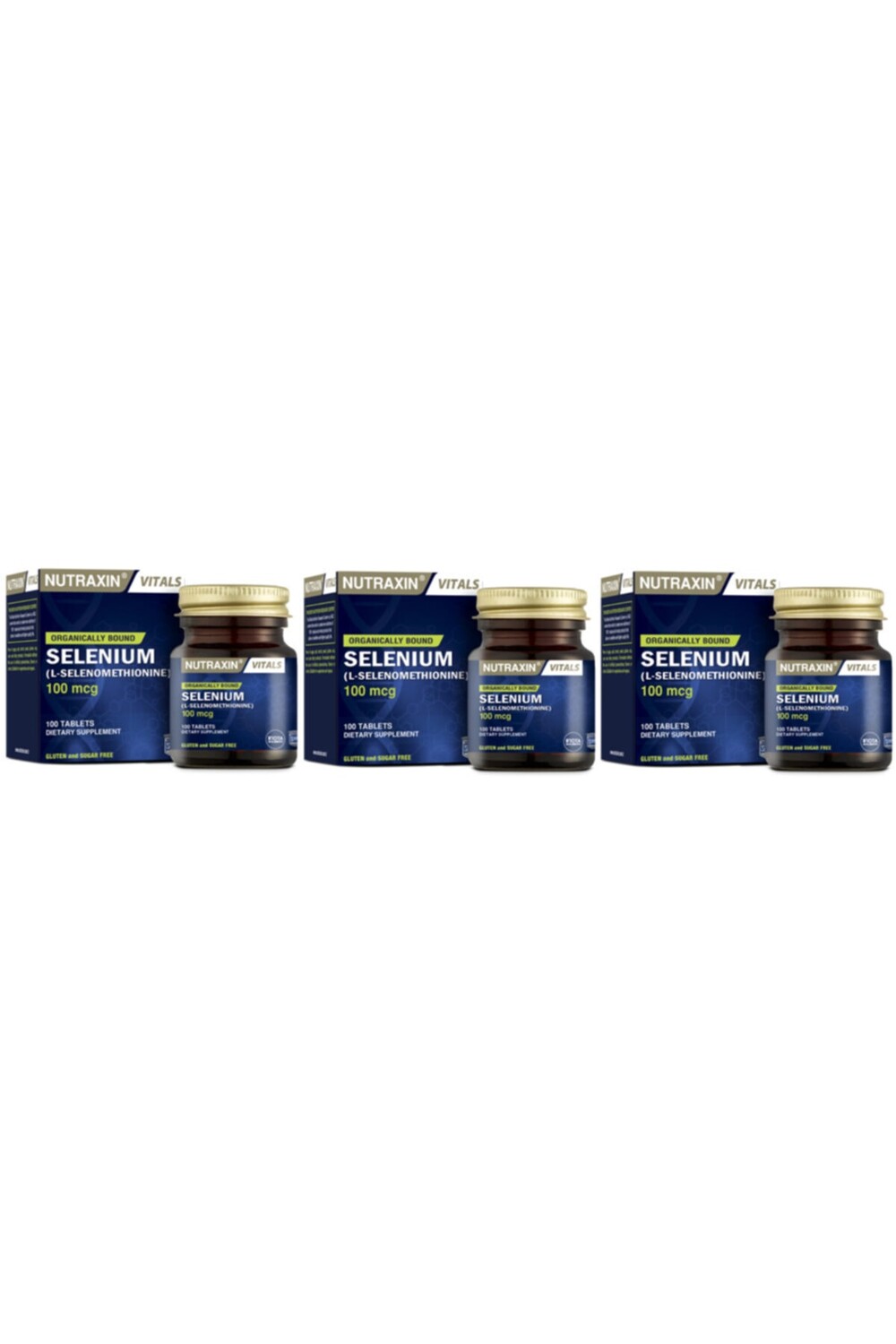 

Nutraxin Selenium 100 Mg 100 Tablet-Selenium Supplement * 3 шт.