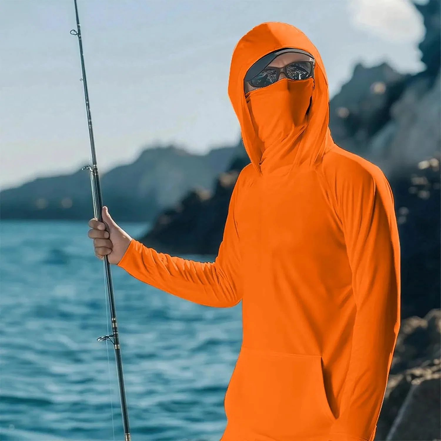 Мужская футболка с защитой от солнца UPF 50+, Orange — фото 4