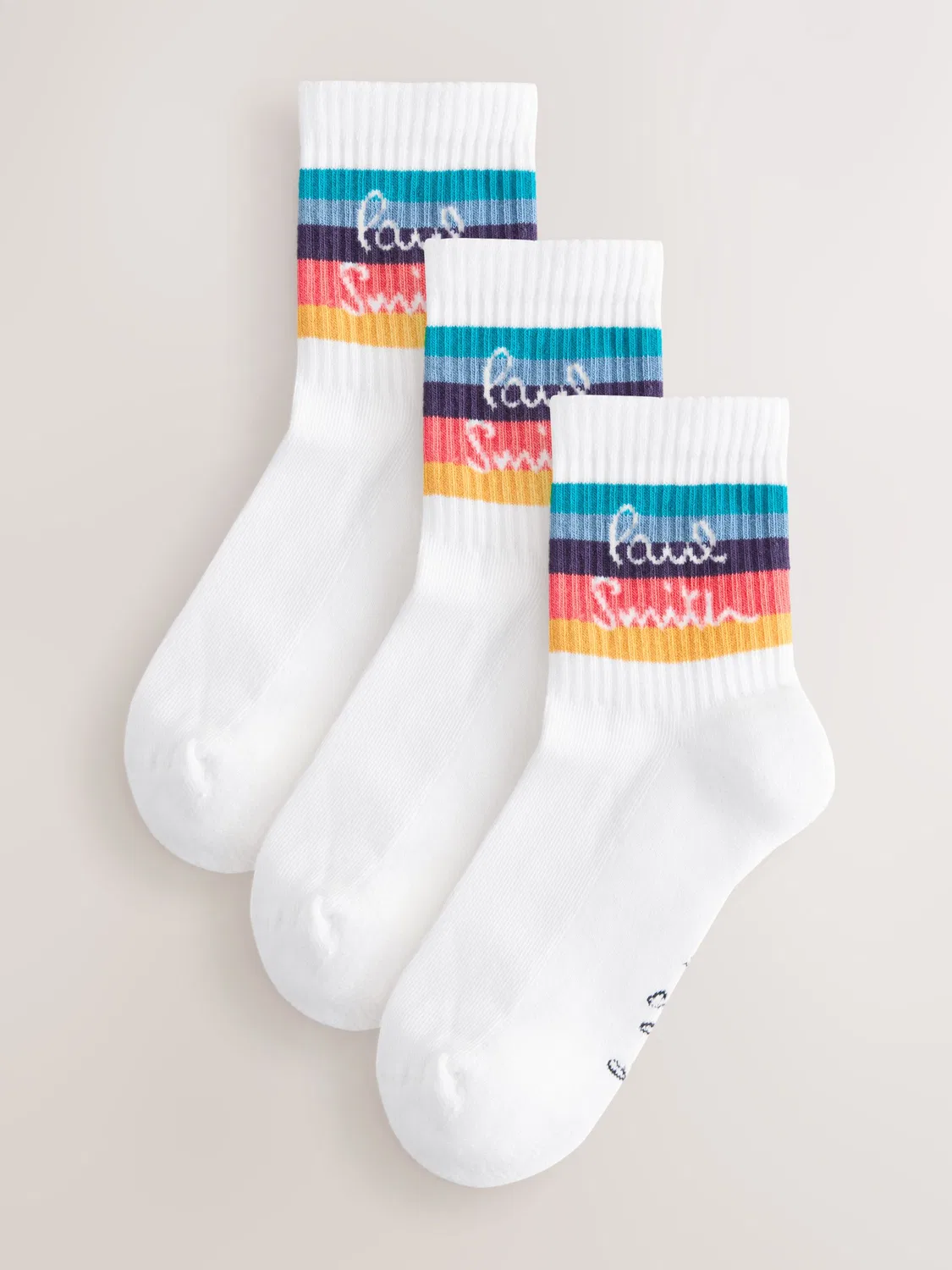 Носки, 3 пары, Artist Stripe Paul Smith Junior, мультиколор