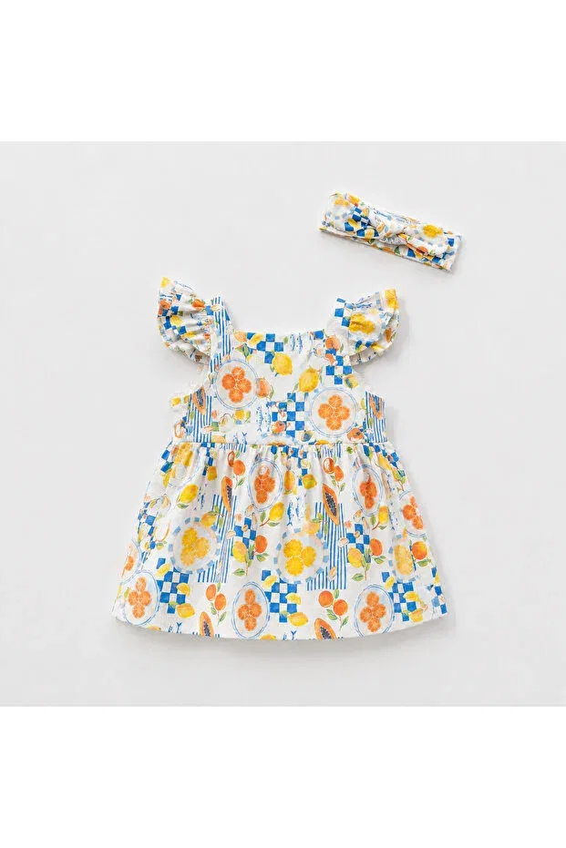 Детское платье для девочек с принтом Fruit Patterned Pmini, Fruity — фото 3