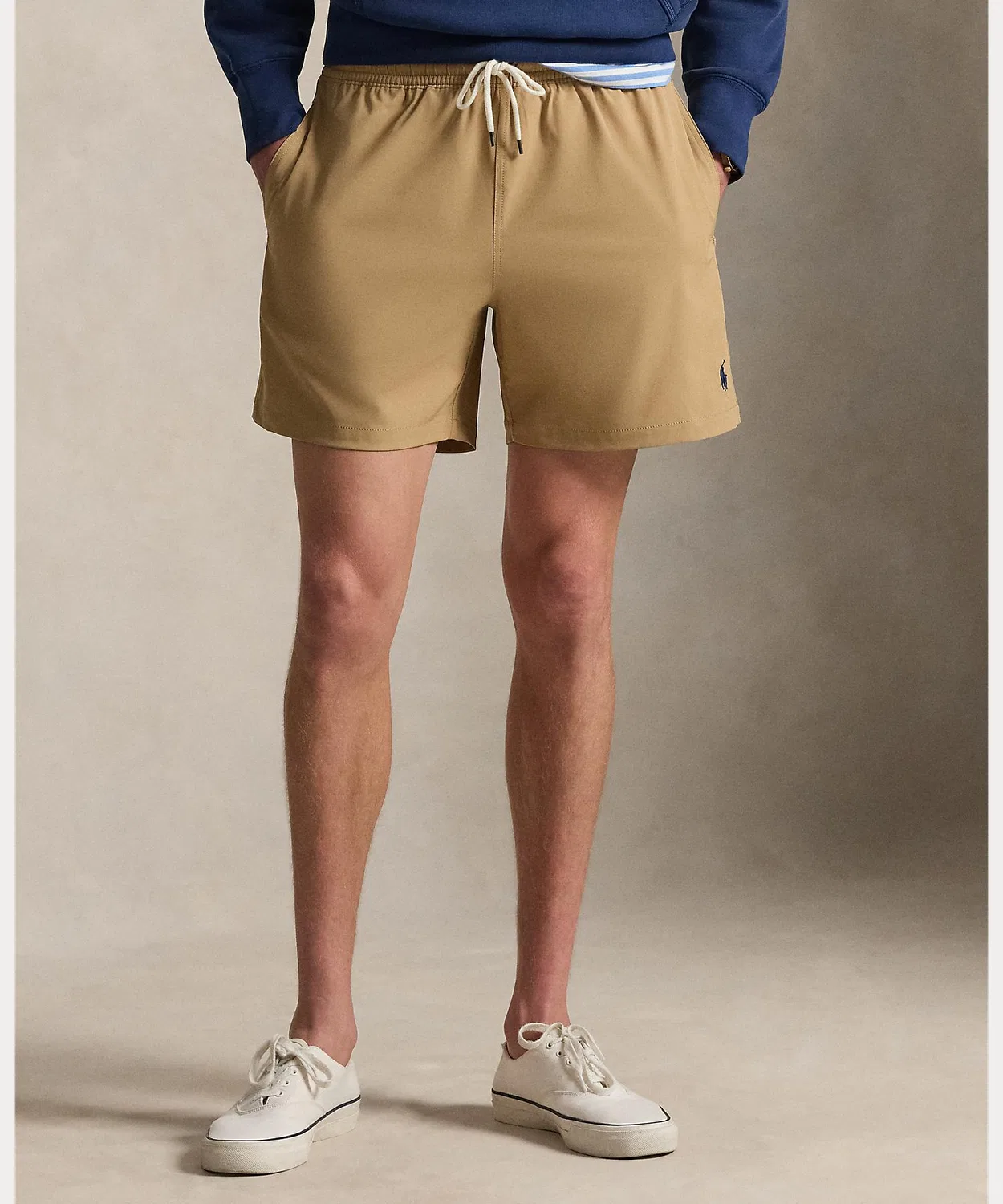 Мужские плавки классические с принтом, модель 5.75" Traveler POLO RALPH LAUREN, Brown — фото 3