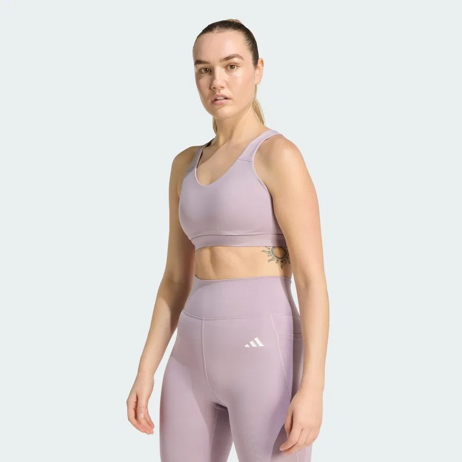 Спортивный бюстгальтер с высокой поддержкой Optime Essentials Workout adidas Performance, Фиолетовый