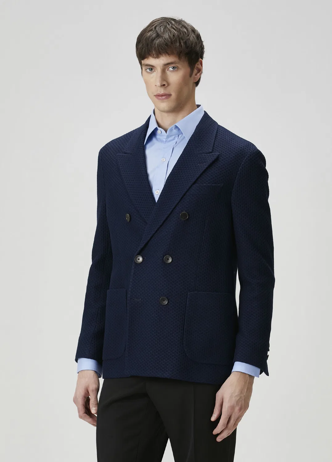 Пиджак двубортный Etro, navy — фото 3