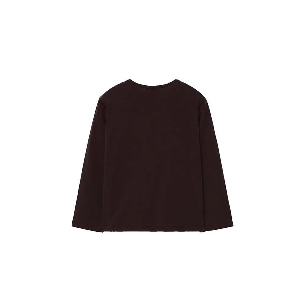 Футболка с длинным рукавом Stretch Knit Boboli, коричневый — фото 2