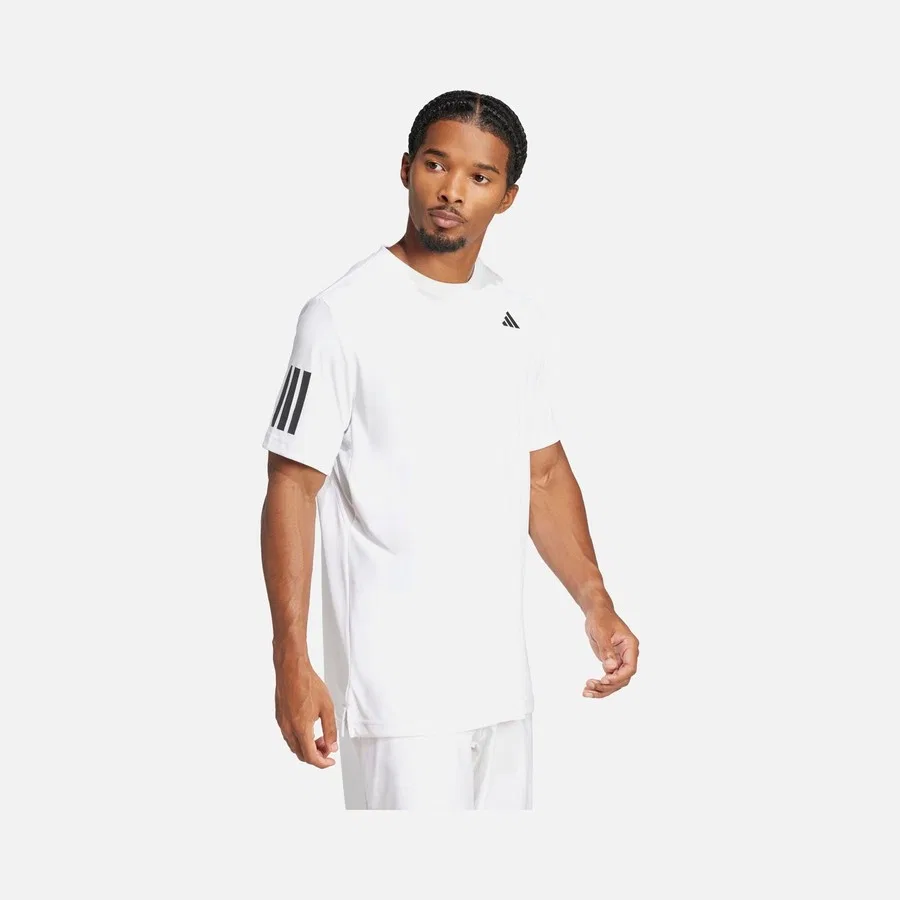 Мужская футболка с длинным рукавом Club Tennis Climacool 3-Stripes adidas, Белый