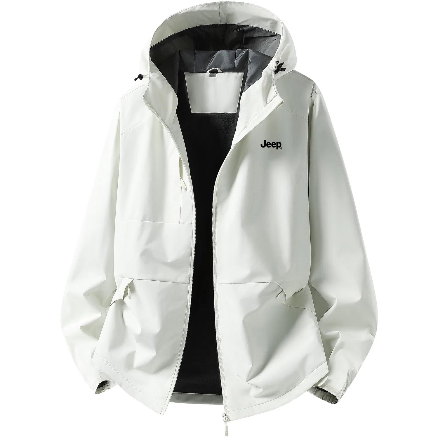 Детский худи с капюшоном и отстегивающейся подкладкой Jeep Leisure Collection Jackets, Ecru