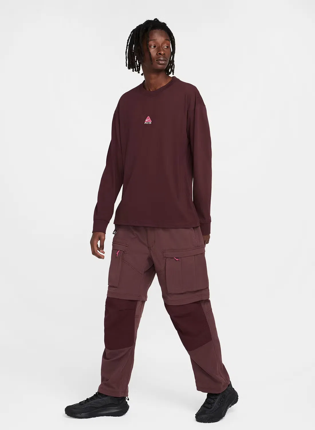 Футболка с длинным рукавом с принтом Acg lungs graphic Nike, красный — фото 4