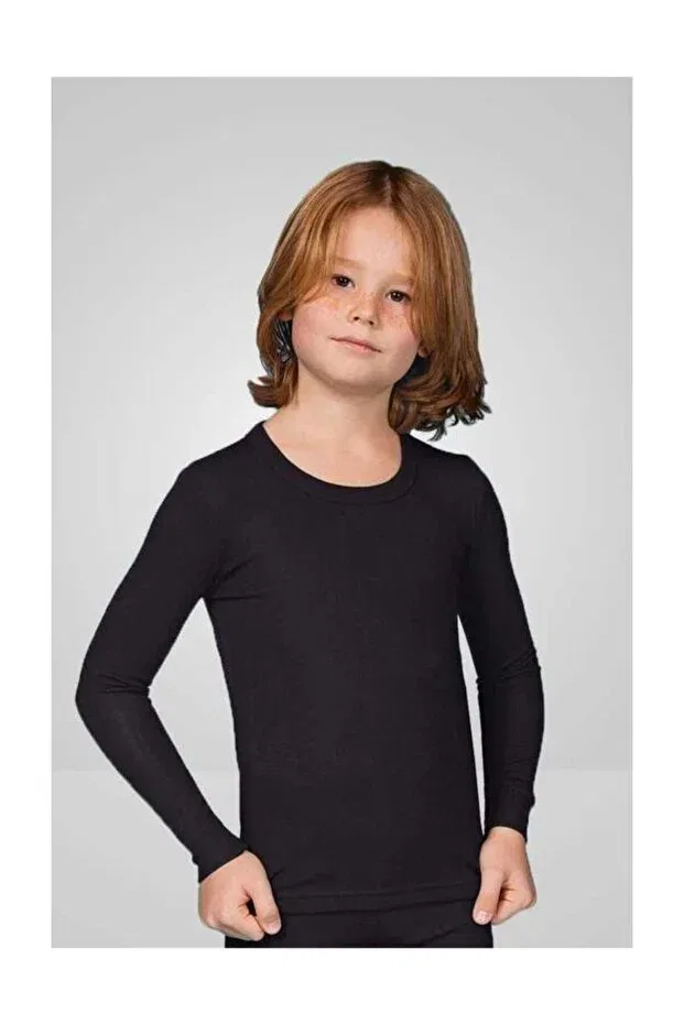 Детское термобелье с длинным рукавом Bejamonti Chocolate Baby Kids, Black — фото 3