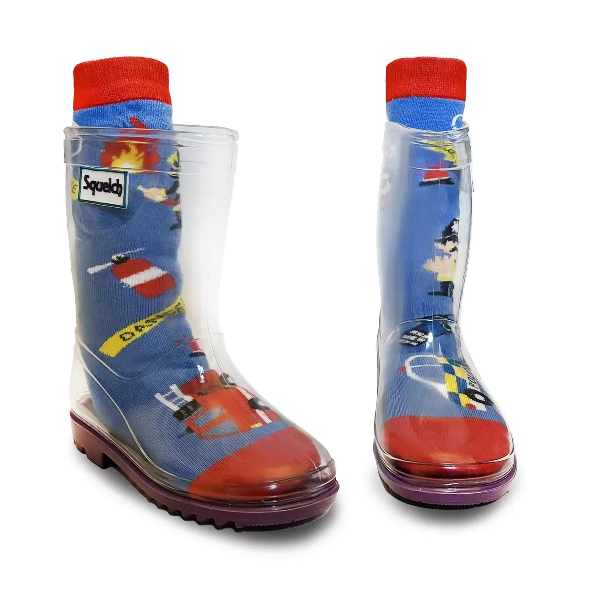 Детские носки для резиновых сапог Emergency Services Squelch Wellies, Blue — фото 2