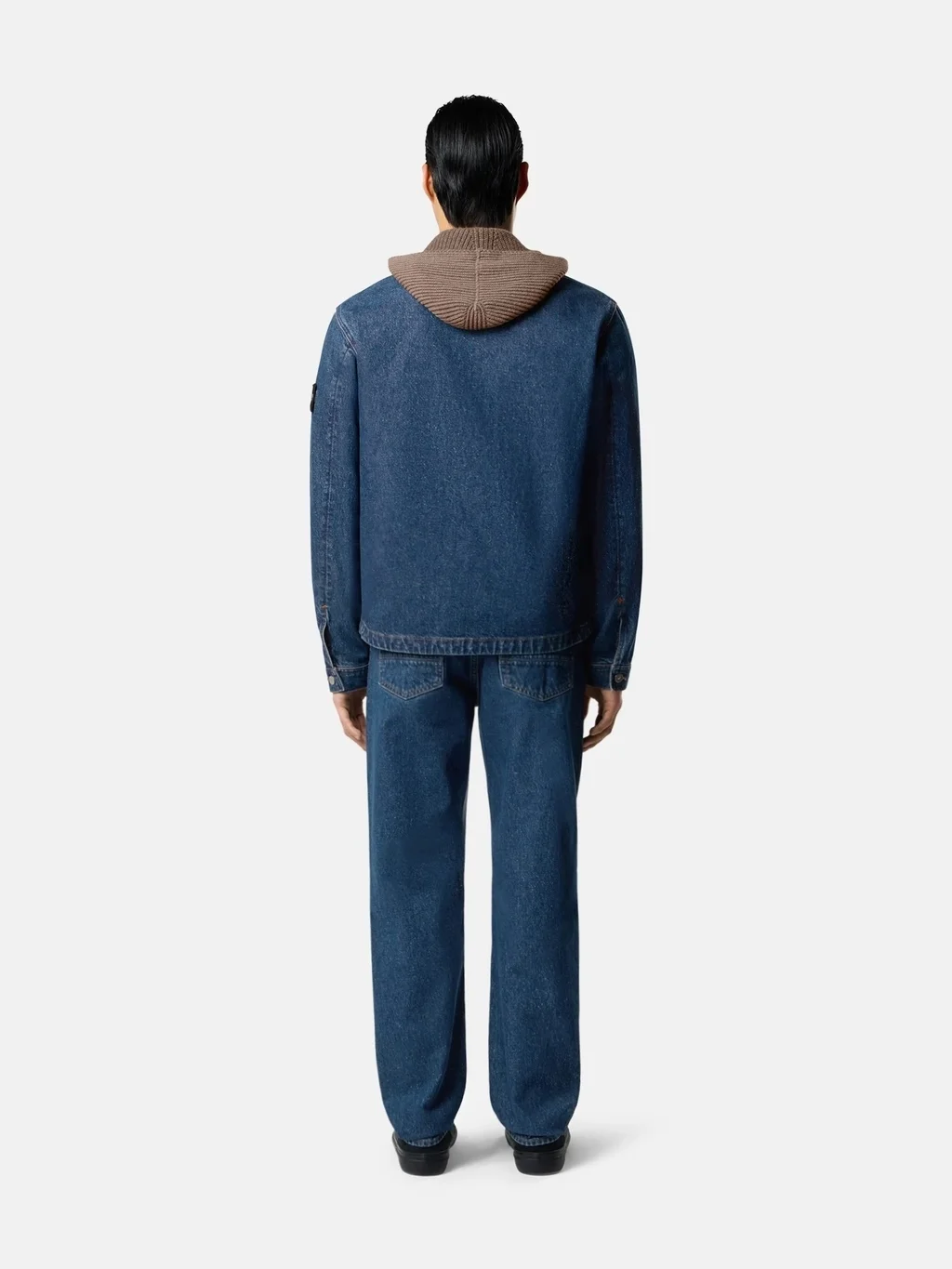 Мужские джинсы Stone Island Regular-straight-fit Five-pocket, средне-синий — фото 3