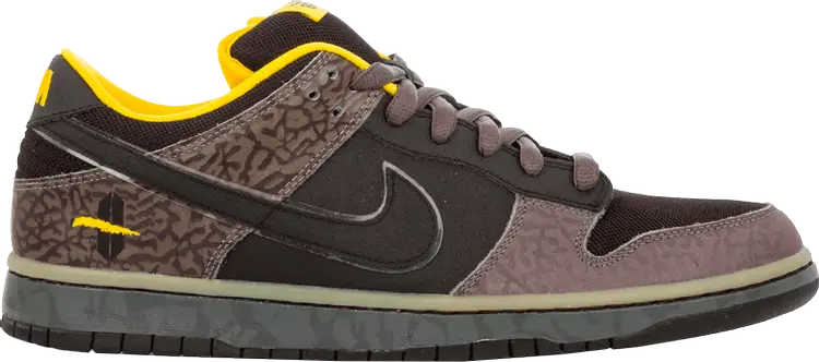 

Кроссовки Nike Dunk Low Premium SB 'Yellow Curb', черный