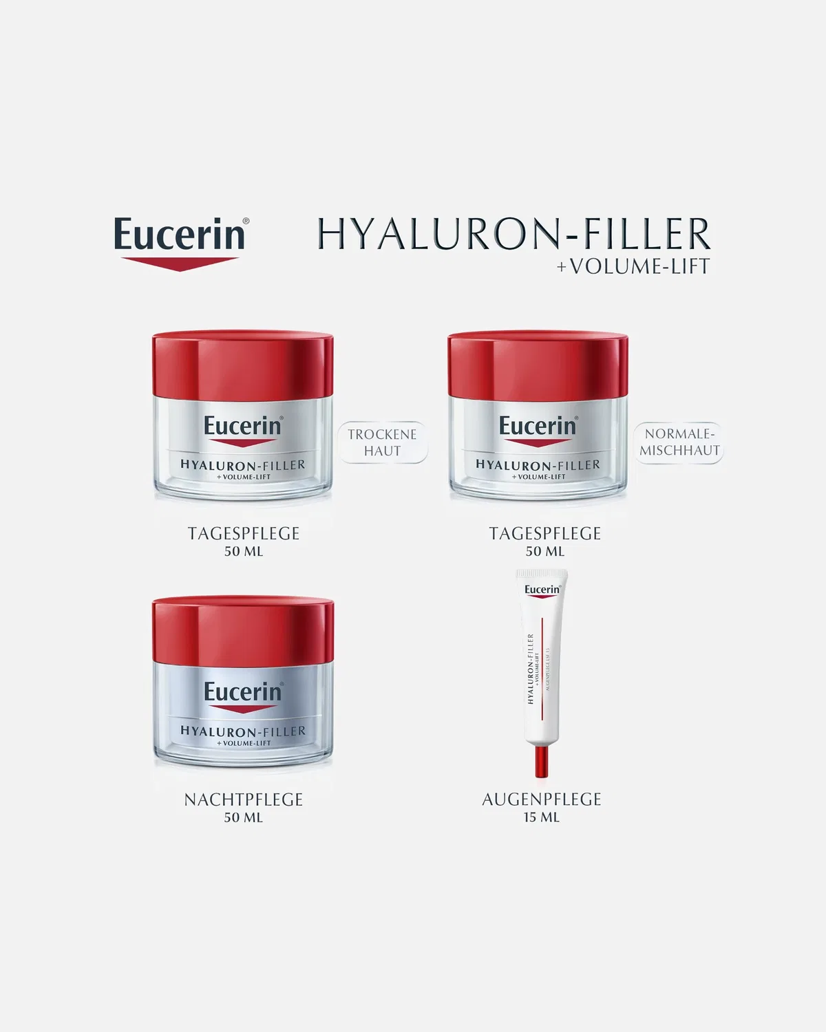 Омолаживающий уход с гиалуроновым филлером + ночной лифтинг-уход Eucerin, 50 Ml — фото 4