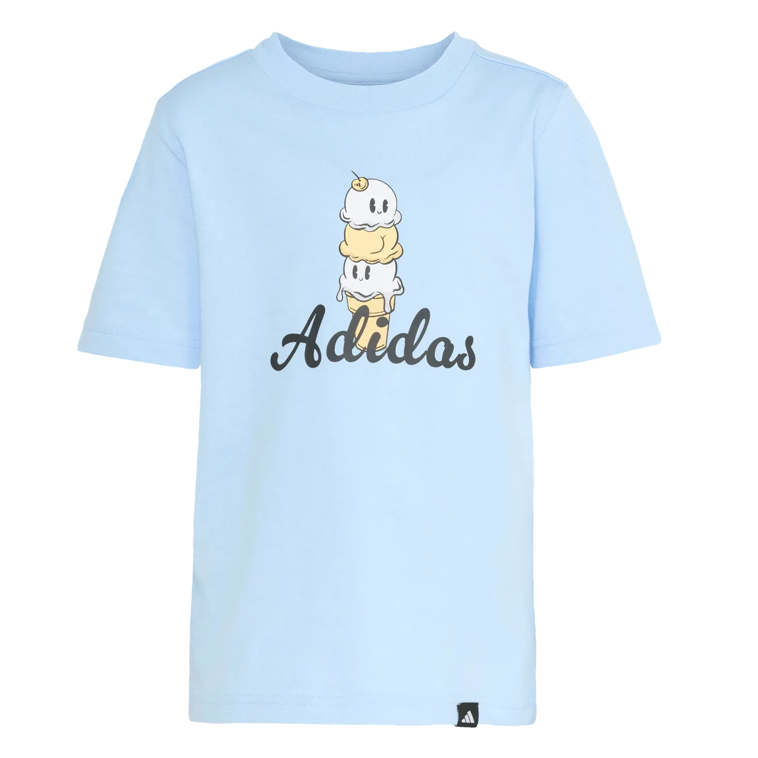 Детская футболка с коротким рукавом Adidas, светло-синий