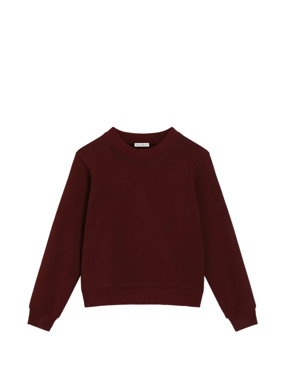 Хлопковая толстовка с логотипом Dolce & Gabbana Kids, красный