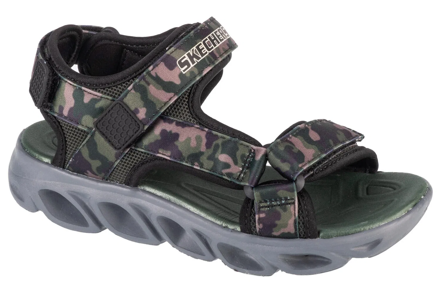 Детские сандалии для мальчиков с принтом Hypno-Splash - Sun Breaks Skechers, Schwarz
