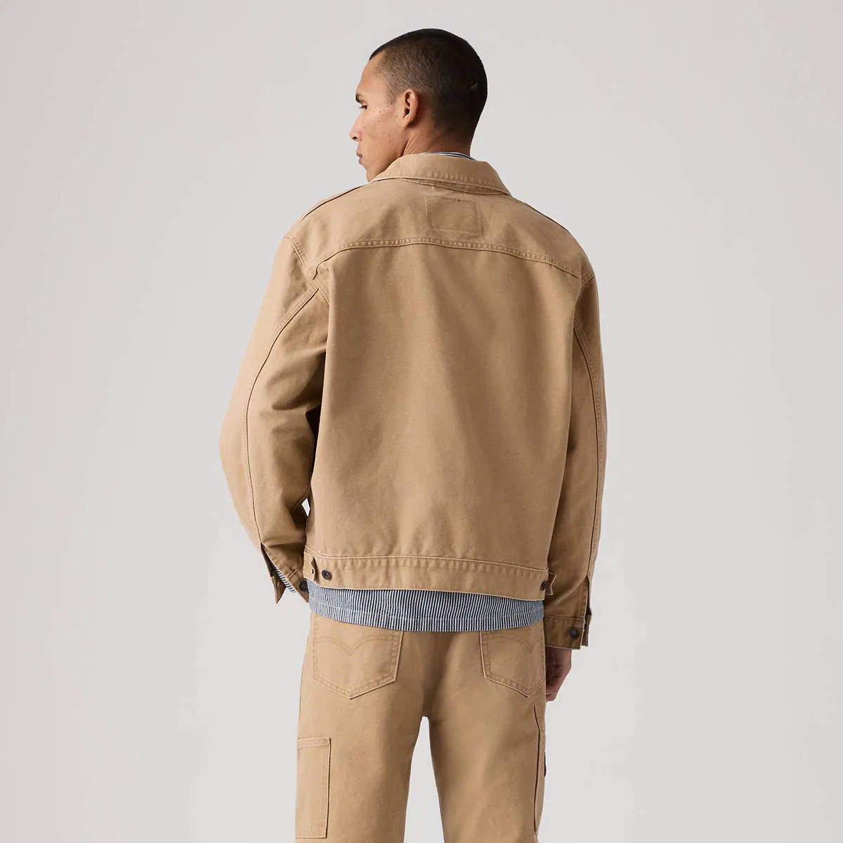 Холщовая куртка дальнобойщика «Восход солнца» Levi's, Tiger'S Eye - Brown — фото 4