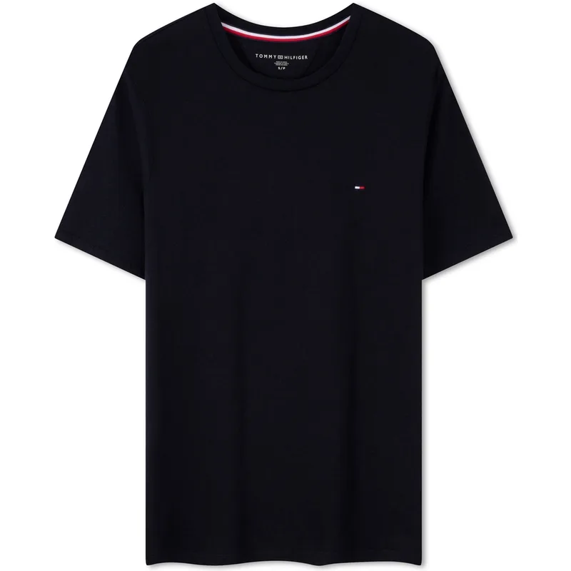 Футболка мужская с круглым вырезом умеренного прямого кроя Tommy Hilfiger, Navy Blue 587