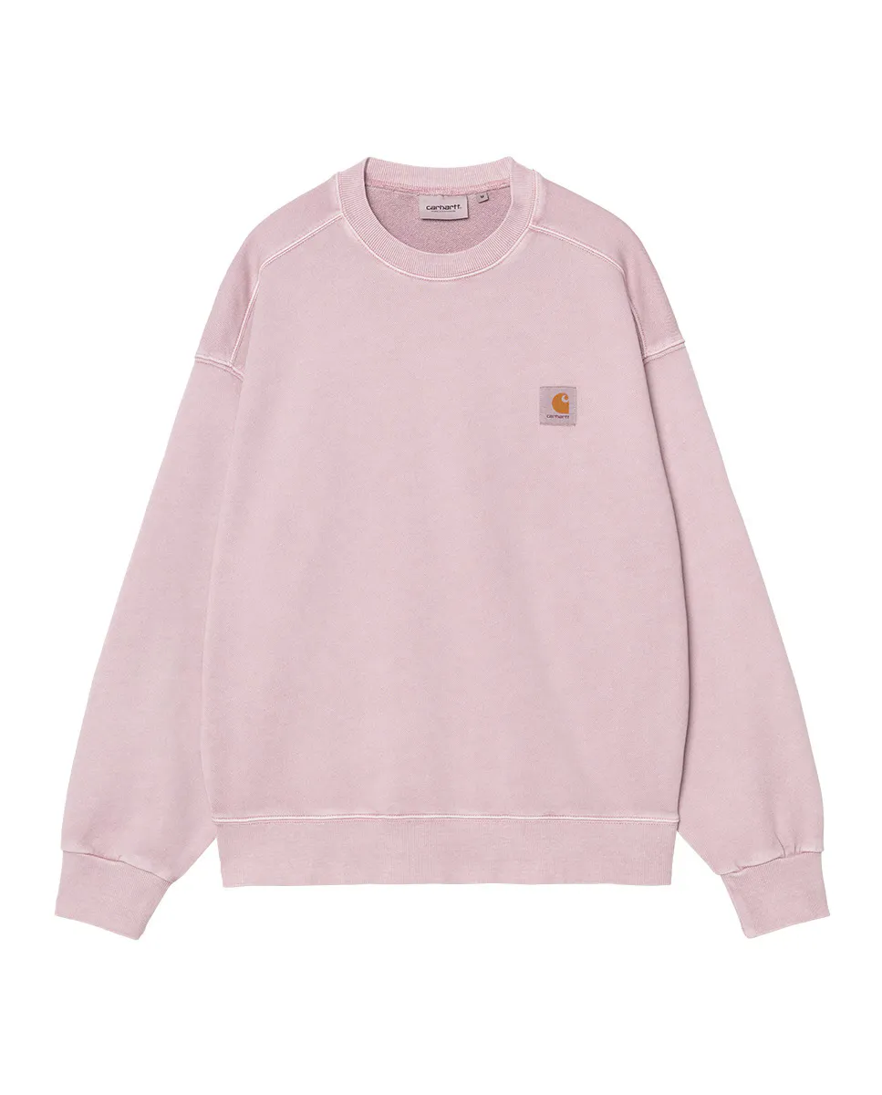 

Мужской сверхсвободный свитшот с нашивкой с логотипом Carhartt WIP, цвет Rosa