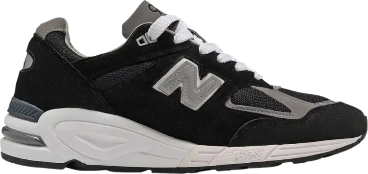 

Кроссовки New Balance 990v2 Made in USA 'Black Grey', черный, Черный;серый, Кроссовки New Balance 990v2 Made in USA 'Black Grey', черный