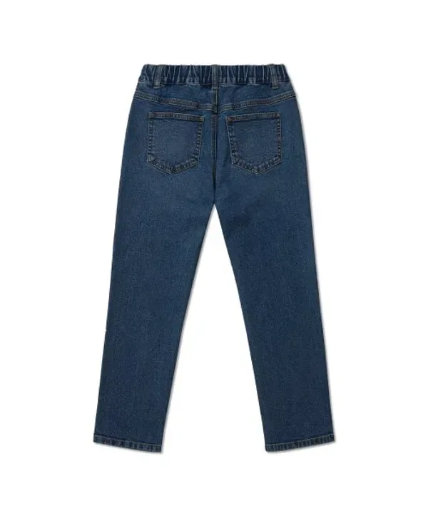 Джинсы прямые slim, Musinsa Standard Kids, средний индиго — фото 3