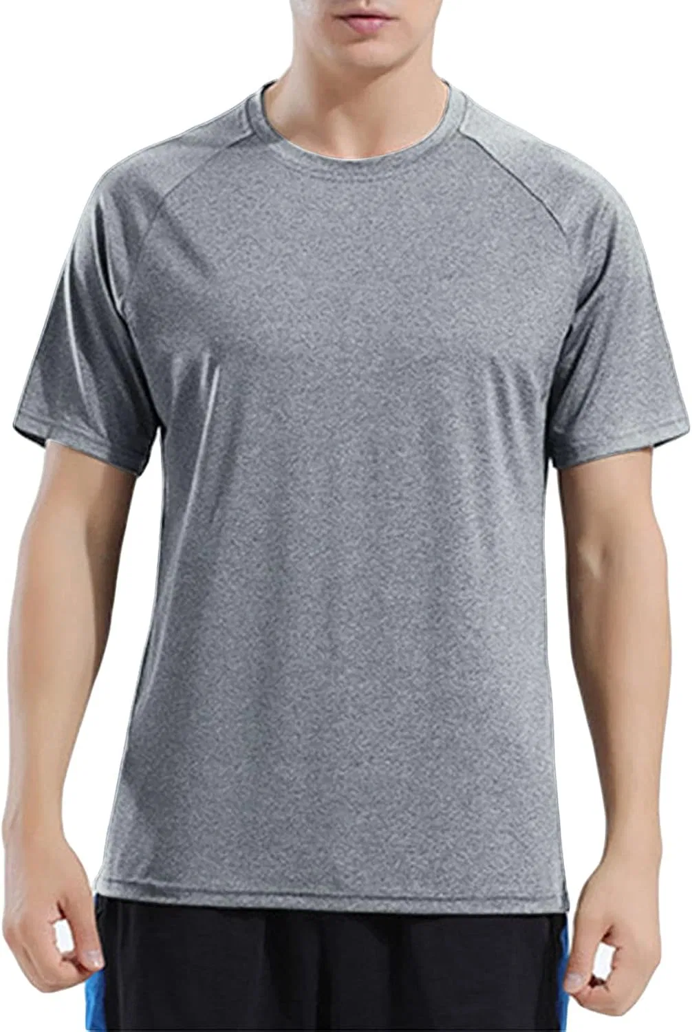 Мужская футболка поло с воротником-хенли Athletic, Light Grey