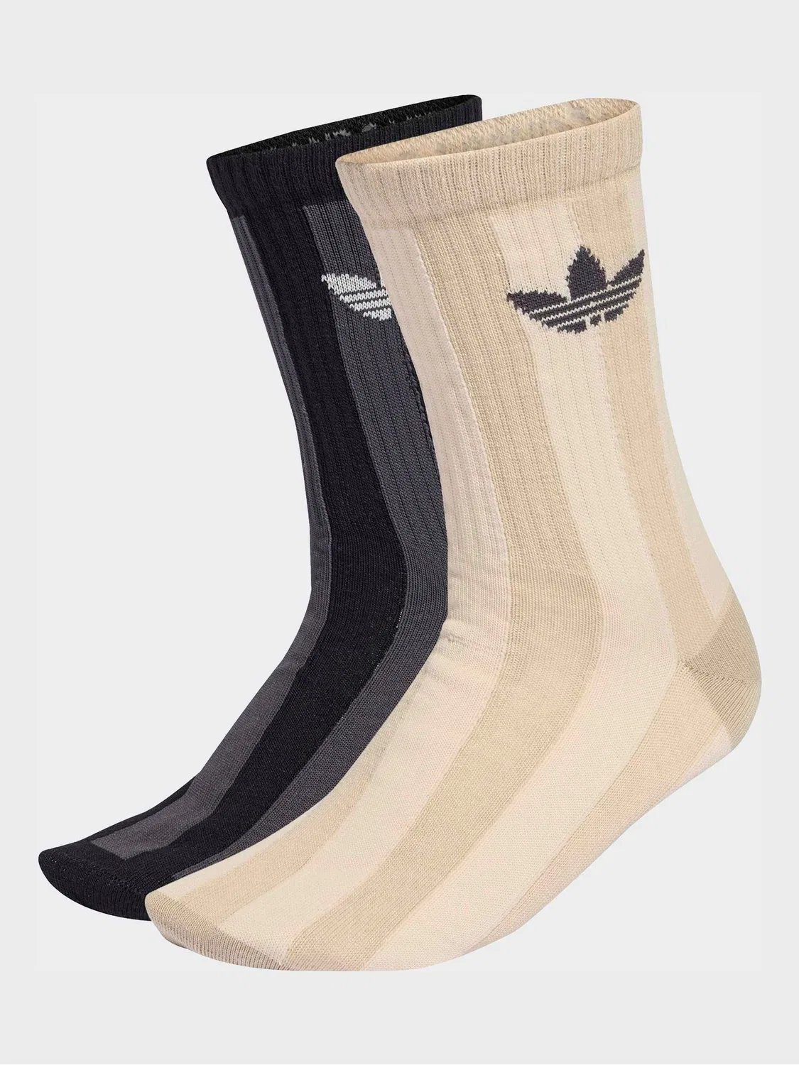 Носки adidas Originals с полосками, коричневый