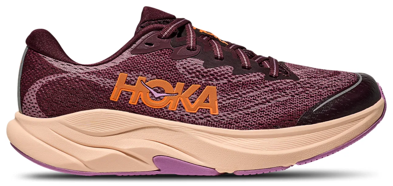 Кроссовки для девочек Rincon 4 HOKA, цвет Classic Mauve/Black Cherry