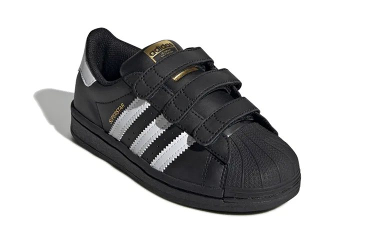 Детские кроссовки для скейтбординга с низким верхом Superstar Fashion Anti Kick Adidas Originals, Black White — фото 4
