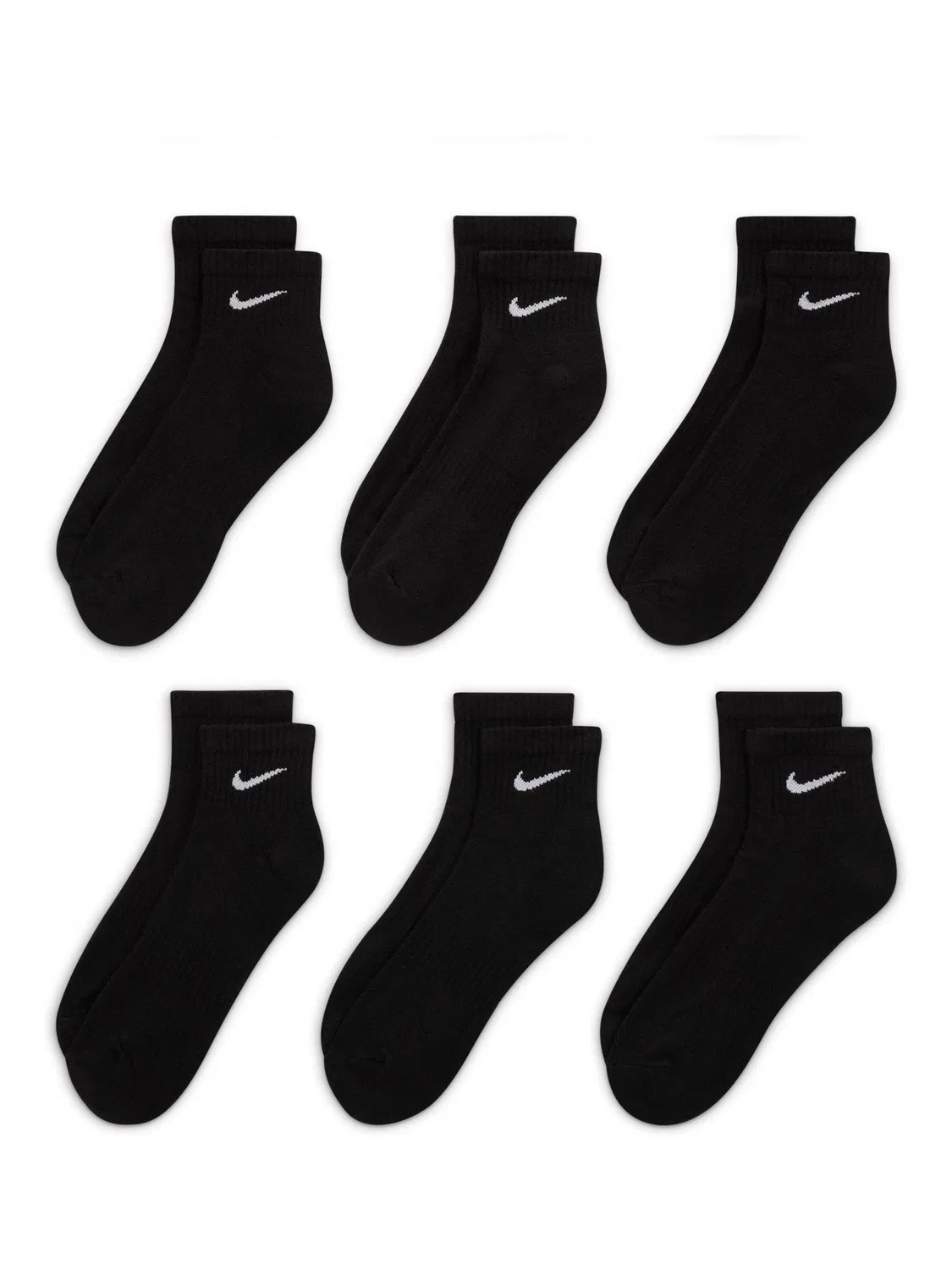 Носки спортивные Everyday Cushioned Nike, черные — фото 3