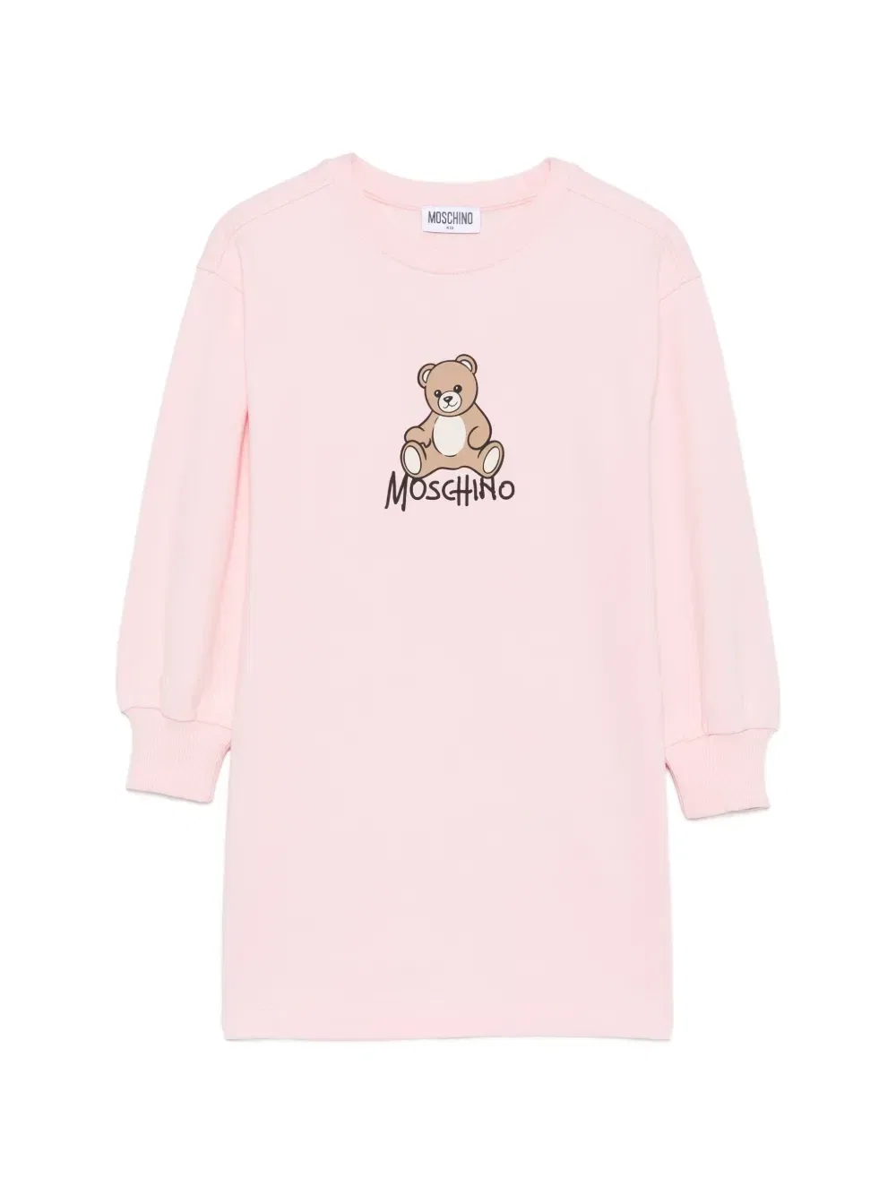 Платье с логотипом Moschino Kids, розовый