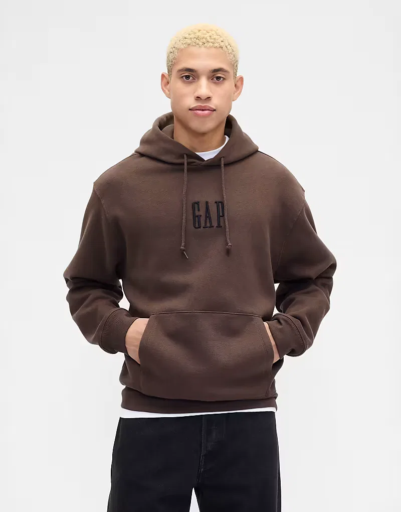 Худи с логотипом GAP, коричневый