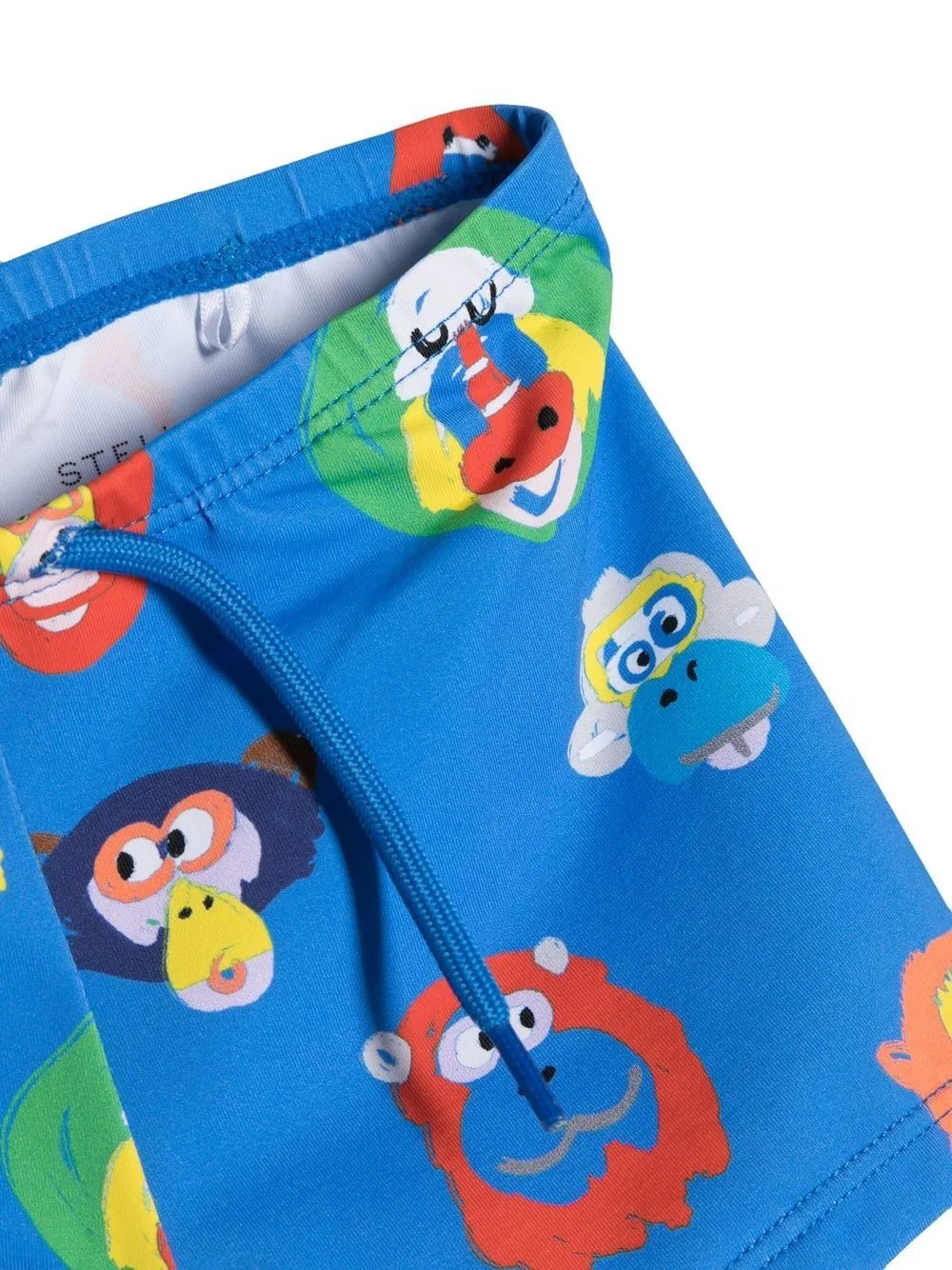 Плавки с графическим принтом Kids Graphic-Print Swim Shorts Stella McCartney, Azzurro Multicolor — фото 2