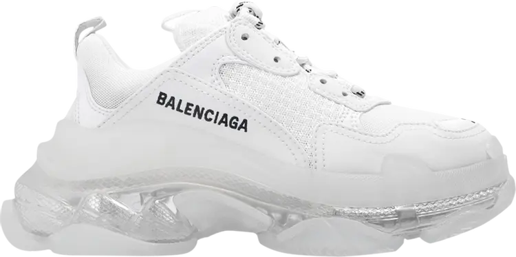 Кроссовки Balenciaga Wmns Triple S Sneaker Clearsole - White, белый