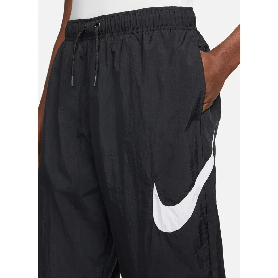 Женские спортивные брюки свободного кроя с принтом Swoosh Nike Sportswear Essential Easy, Черный — фото 3
