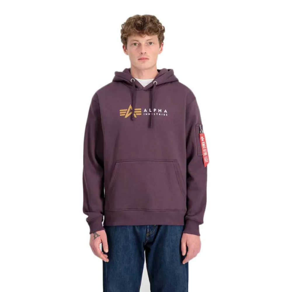 

Свитер Alpha Industries Label, фиолетовый