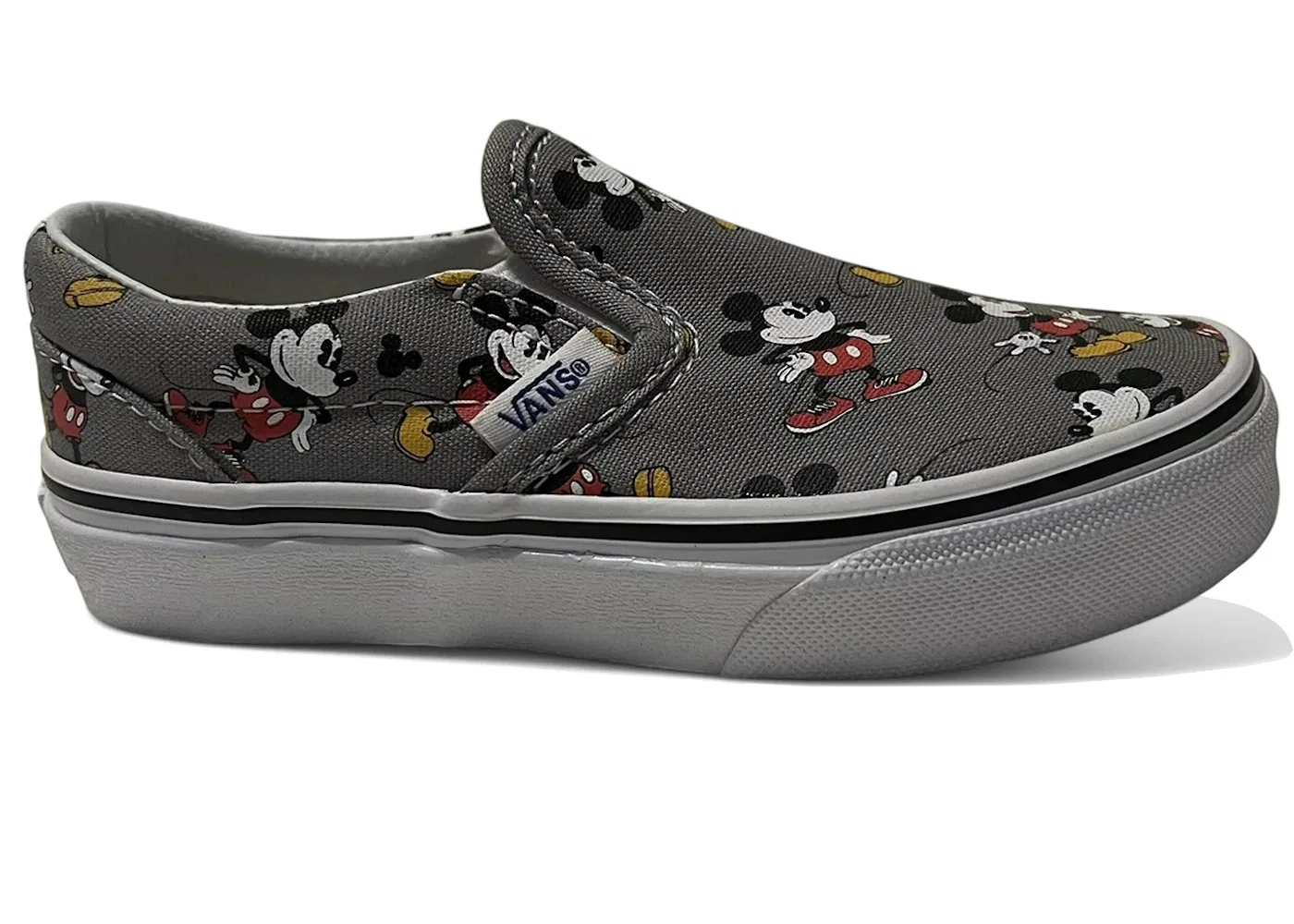 Детские кеды с принтом Vans Classic Slip-On, Frost Grey
