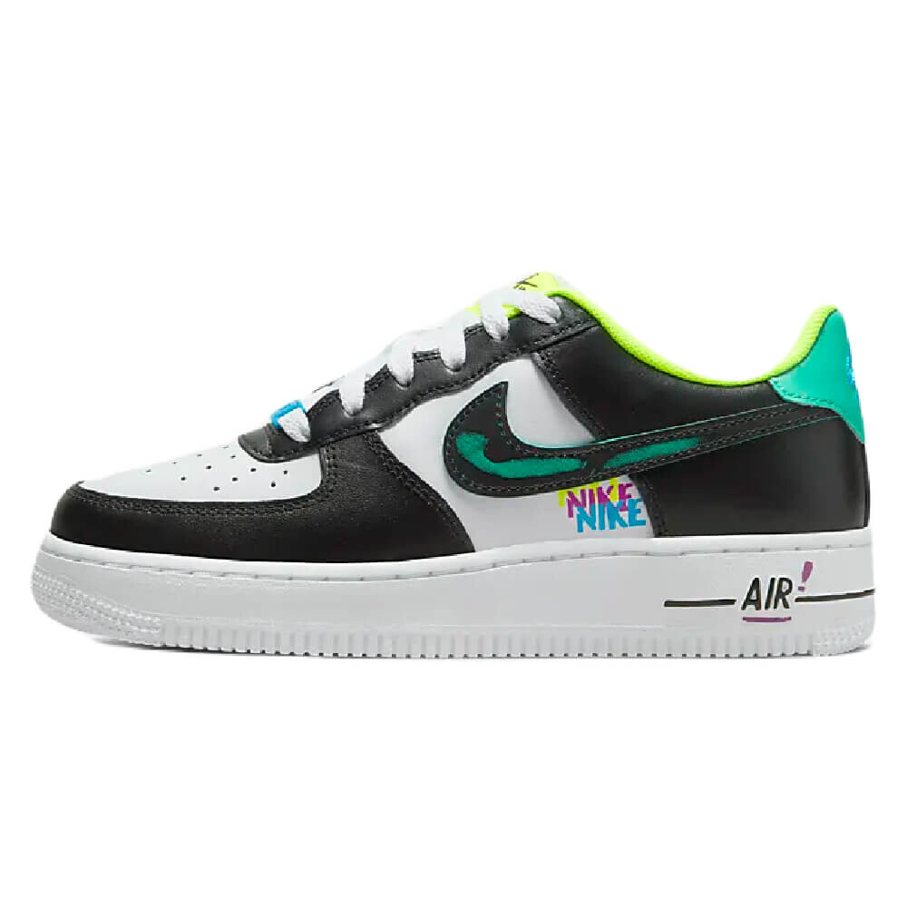 

Кроссовки Nike Air Force 1 LV8, белый/черный/зеленый