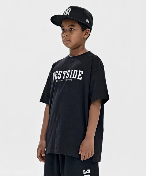 Детский комплект из куртки и брюк с принтом, оверсайз TAKEASY KIDS, Black/Black — фото 4