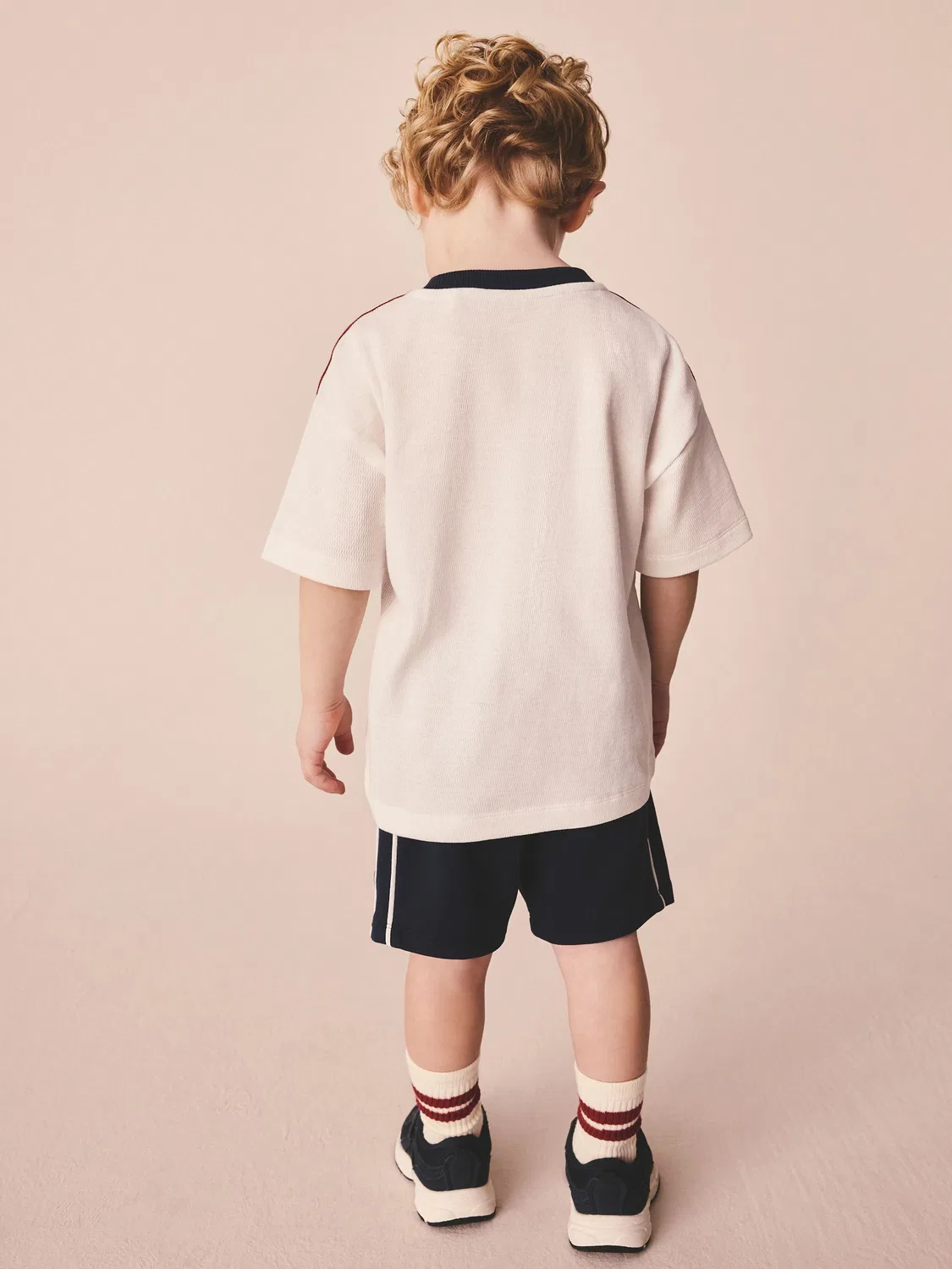 Комплект футболка и шорты, спортивный Next, Navy/White Sporty — фото 2