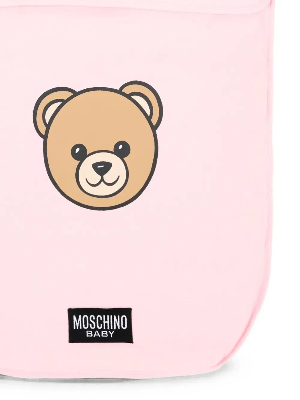 Спальный мешок с плюшевым мишкой Moschino Kids, розовый — фото 3