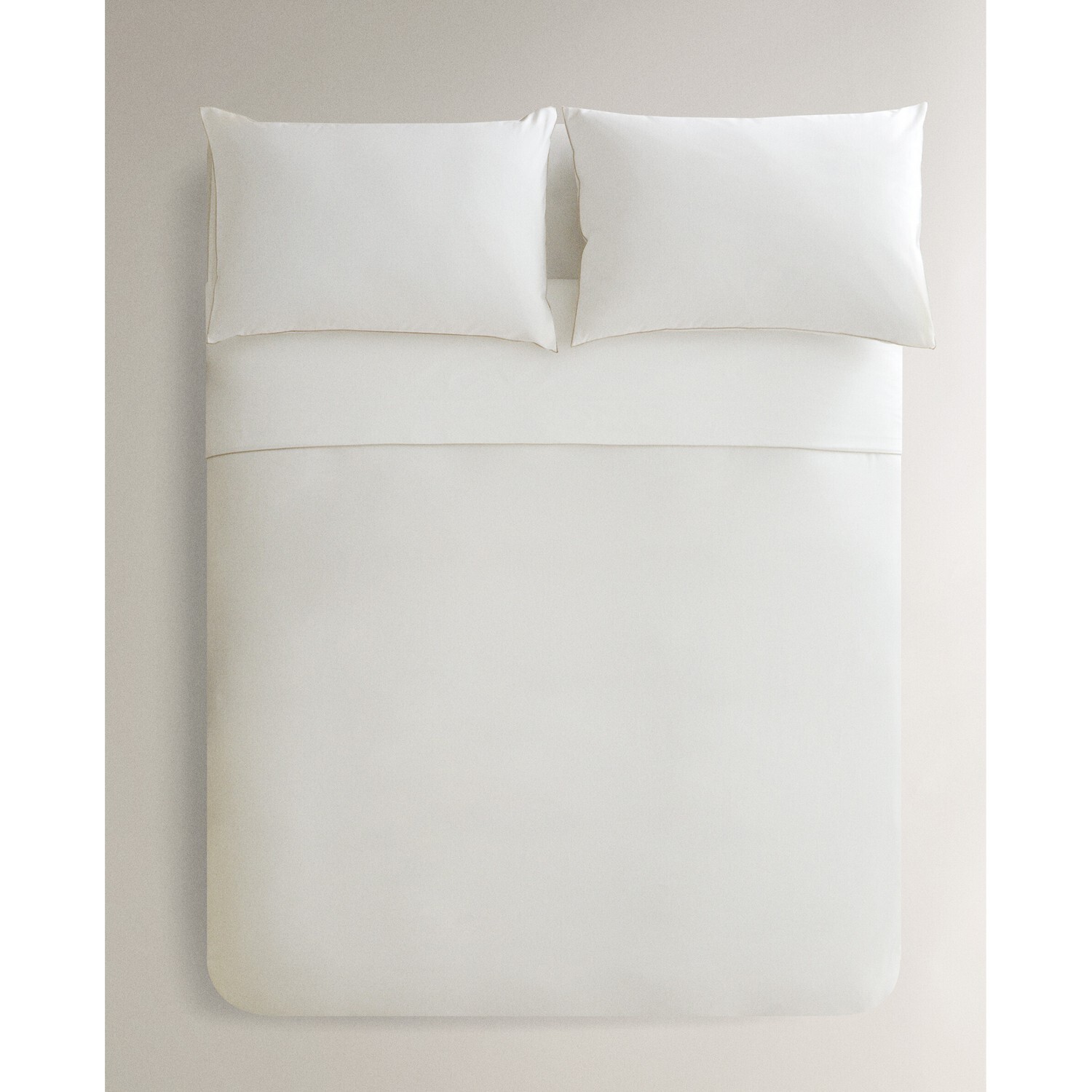 

Пододеяльник Zara Home Cotton Percale, 300 нитей, светло-бежевый