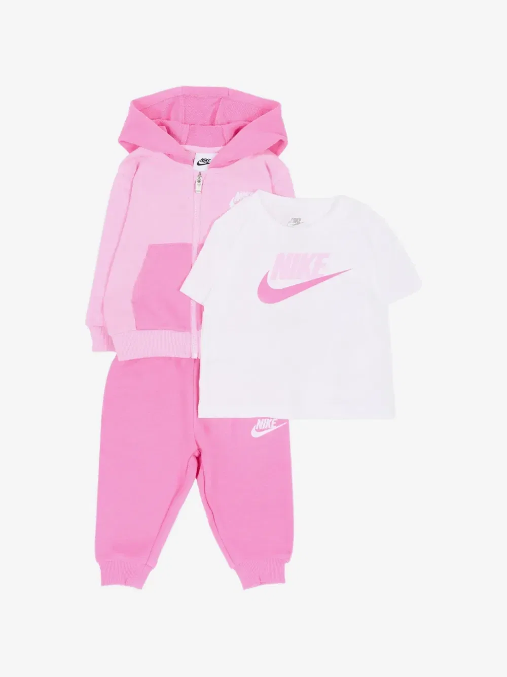 Костюм из трех предметов с логотипом Nike Kids, розовый