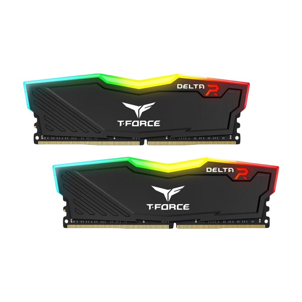 

Оперативная память Team Group T-Force Delta RGB 32 Гб (2х16), DIMM DDR4, 3200 МГц, TF3D432G3200HC16CDC01