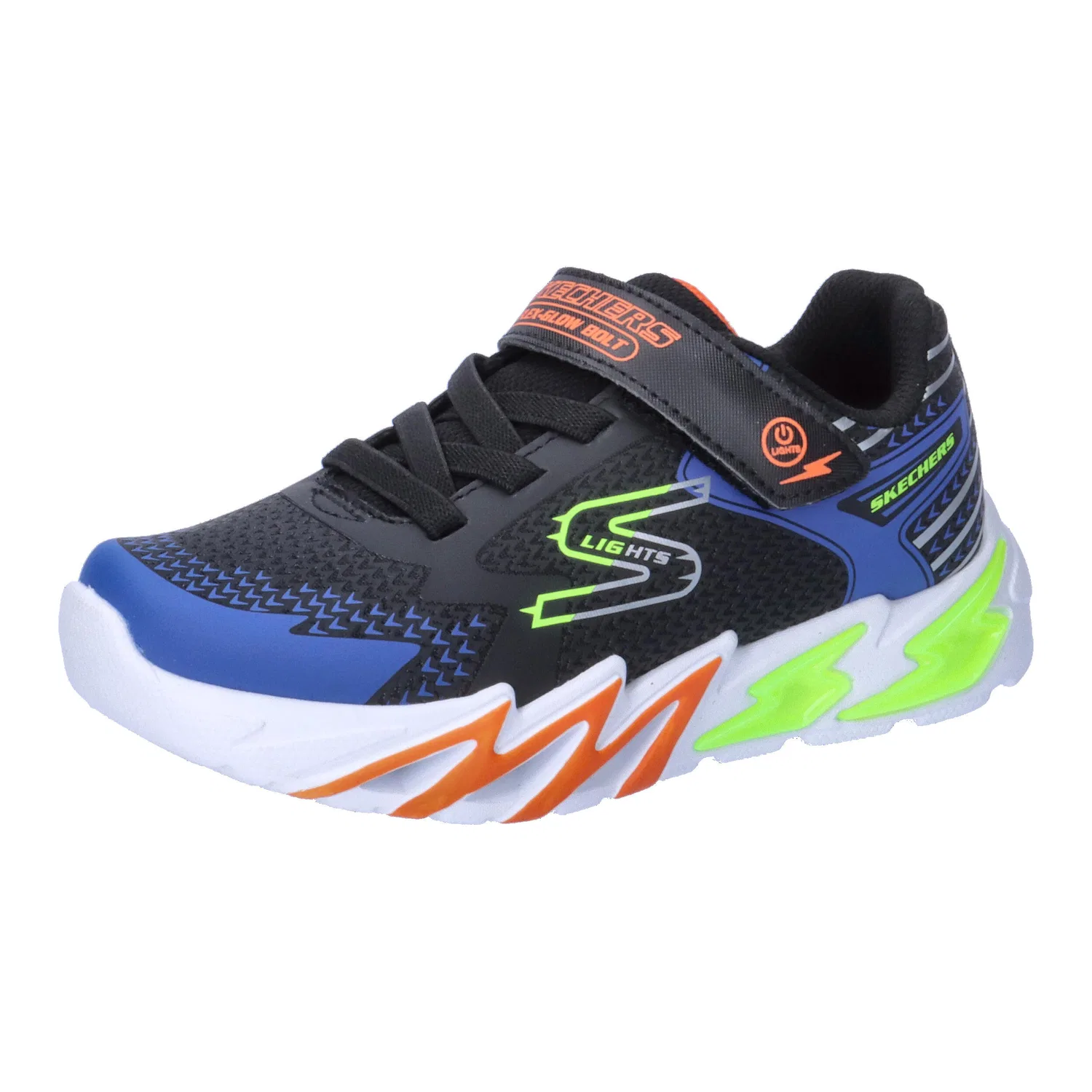 Детские кроссовки для мальчиков со светящимся эффектом Flex-Glow Bolt Skechers, Schwarz