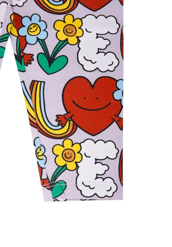 Леггинсы с цветочным принтом Leggings - trousers Stella Mccartney Kids, Multi Coloured, мультиколор — фото 3