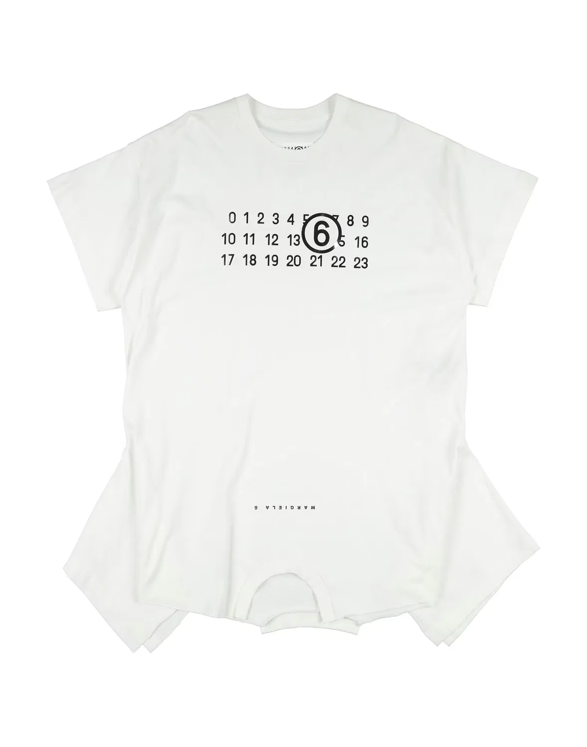 Детское платье для девочек хлопковое MM6 Maison Margiela, белый